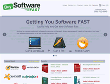 Tablet Screenshot of buysoftwarefast.com